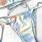 2 Piece Tie Dye Micro Triangle Halter Tie Side Bikini Swimsuit Swimwear Bikini Set Summer Beach Bathing Suit The Clothing Company Sydney