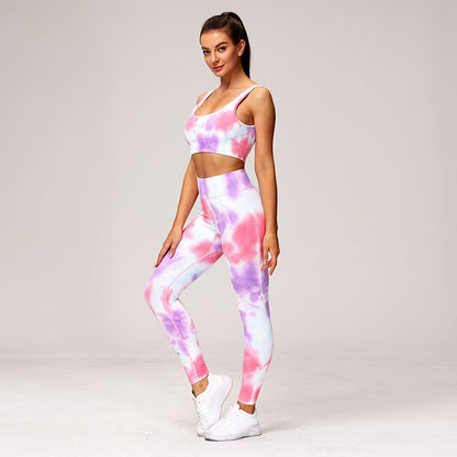 Printed 2 Piece Seamless Yoga Set Gym Clothing Workout Tracksuit Gym Set High Waist Sport Outfit Yoga Fitness Suit Activewear The Clothing Company Sydney
