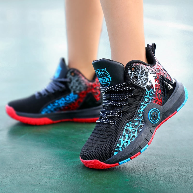 Kids Boys Basketball Shoes Kids Sneakers Non-Slip Sports Girls Basketball Training Tennis Shoes The Clothing Company Sydney