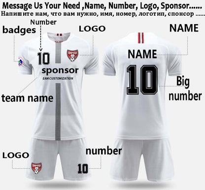 Adult Kids Football Jerseys Shorts Sets Boys and girls Soccer Uniforms Sport Clothes Set The Clothing Company Sydney