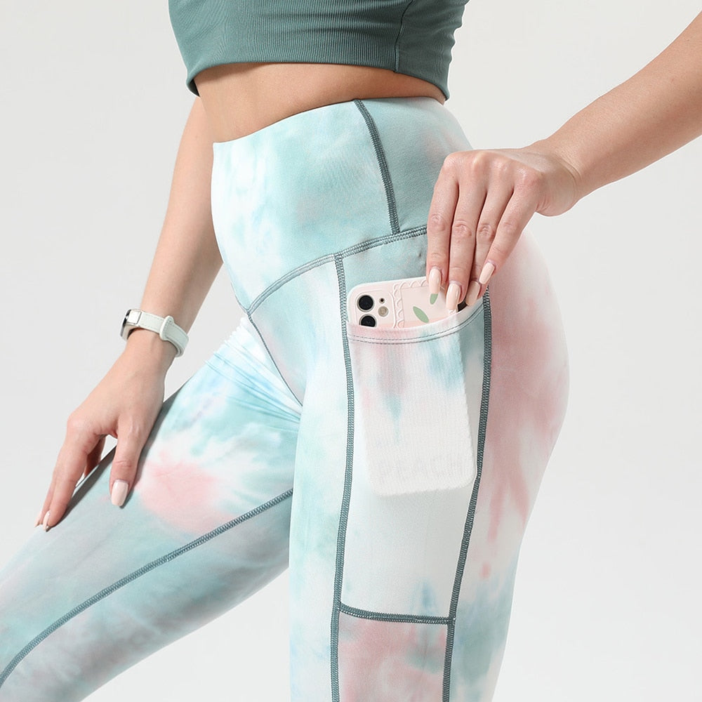 Tie Dye Fitness Legging Woman Push Up Workout Sport Leggings Scrunch Butt Outfit Gym Seamless Legging Pants The Clothing Company Sydney