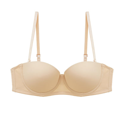 Strapless Seamless Bra 1/2 Cup Underwear Invisible Bralette Detachable Shoulder Strap Lingerie The Clothing Company Sydney