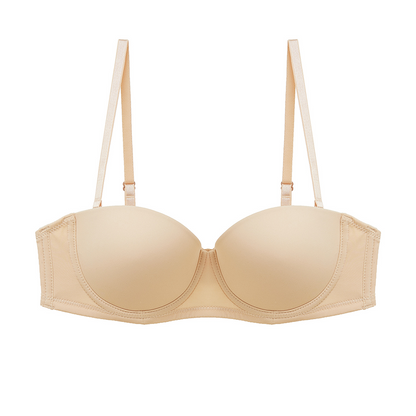 Strapless Seamless Bra 1/2 Cup Underwear Invisible Bralette Detachable Shoulder Strap Lingerie The Clothing Company Sydney