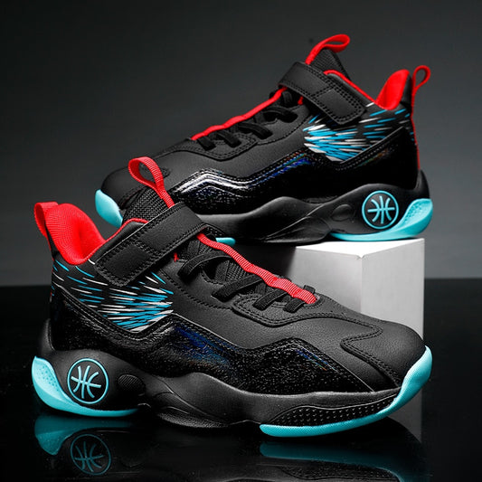 Sports shoes boys basketball shoes boys high top shockproof children's sports shoes girls non-slip basketball shoes The Clothing Company Sydney