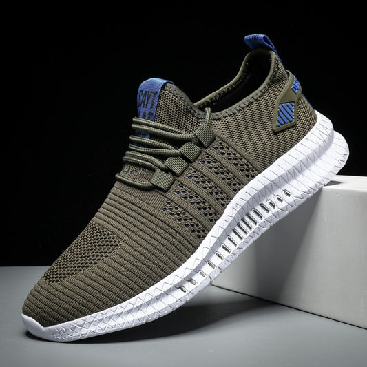 Men's Sneakers Shoes Lightweight Breathable Running Walking Yoga Sports Footwear Soft Sole Lace-up Shoes The Clothing Company Sydney