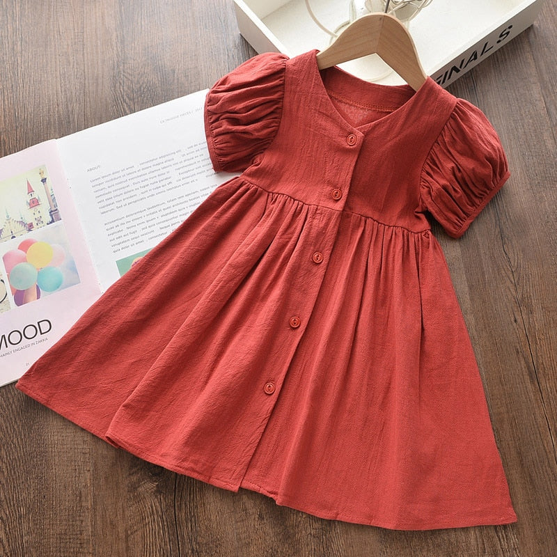 Girls Casual Dresses Fashion Baby Princess Party Vestidos Children Kids Flowers Costumes Floral Dress 3-7Y The Clothing Company Sydney