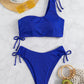 Bandeau Swimsuit Swimwear Women High Waist Bikini Set 2 Piece Summer Swim Beach Wear Bathing Suit The Clothing Company Sydney