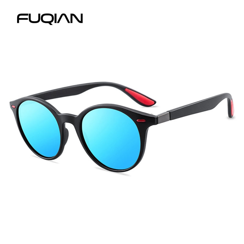 Round Men's Polarized Sunglasses Women's Vintage Plastic Sun Glasses Anti Glare Driving Shades Eyewear UV400 The Clothing Company Sydney