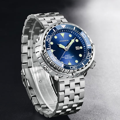 Lige Fashion Mens Watches Foxbox Top Brand Luxury 5ATM Sports Waterproof Quartz Date Luminous Watch The Clothing Company Sydney