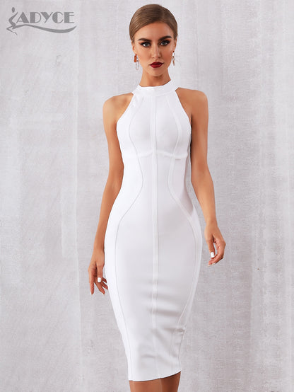 Summer White Women Bodycon Bandage Dress Elegant Tank Sleeveless Club Celebrity Evening Runway Party Dresses The Clothing Company Sydney