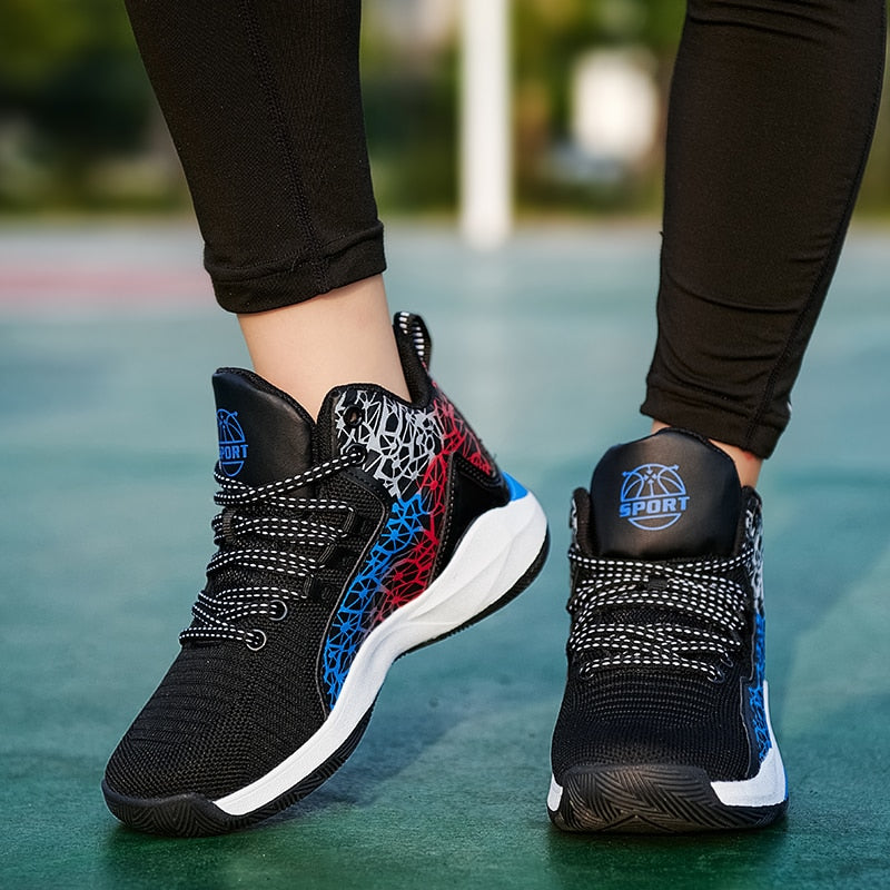 Kids Boys Basketball Shoes Kids Sneakers Non-Slip Sports Girls Basketball Training Tennis Shoes The Clothing Company Sydney