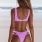 2 Piece Hollow Out Swimsuit High Cut Micro Swimwear Stylish Bathing Suit Beach Outfits Bikini Set The Clothing Company Sydney