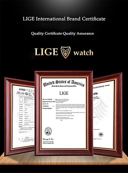 Lige Fashion Mens Watches Foxbox Top Brand Luxury 5ATM Sports Waterproof Quartz Date Luminous Watch The Clothing Company Sydney