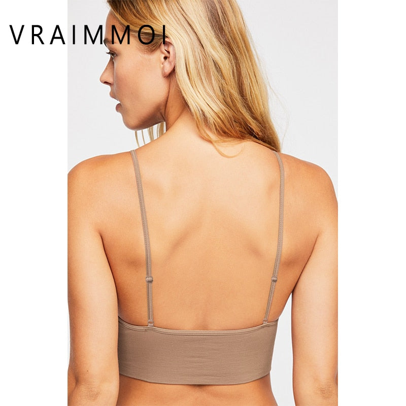 3 Pack Low Back Bras For Women Comfortable Seamless Tank Top U Type No Pad Unlined Lingerie Strap Adjustable Backless Bralette The Clothing Company Sydney