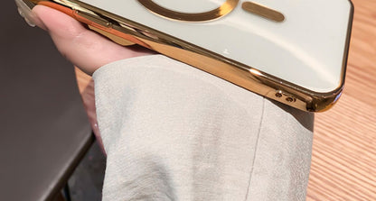 Luxury Plating Clear Magnetic For Magsafe Wireless Charge Case For iPhone 13 12 11 Pro Max X XR XS Plus Soft Silicone Cover The Clothing Company Sydney