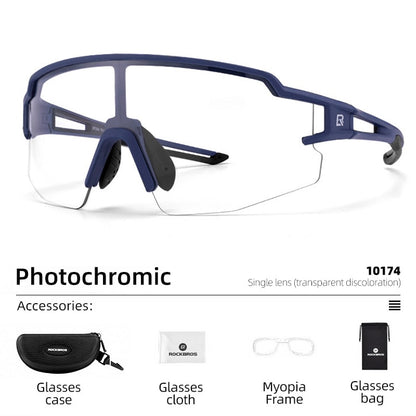 Photochromic Cycling Glasses Bike Bicycle Glasses Sports Men's Women's Sunglasses MTB Road Cycling Eyewear Protection Goggles The Clothing Company Sydney