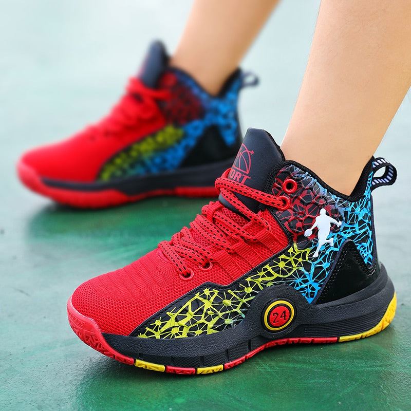 Kids Boys Basketball Shoes Kids Sneakers Non-Slip Sports Girls Basketball Training Tennis Shoes The Clothing Company Sydney