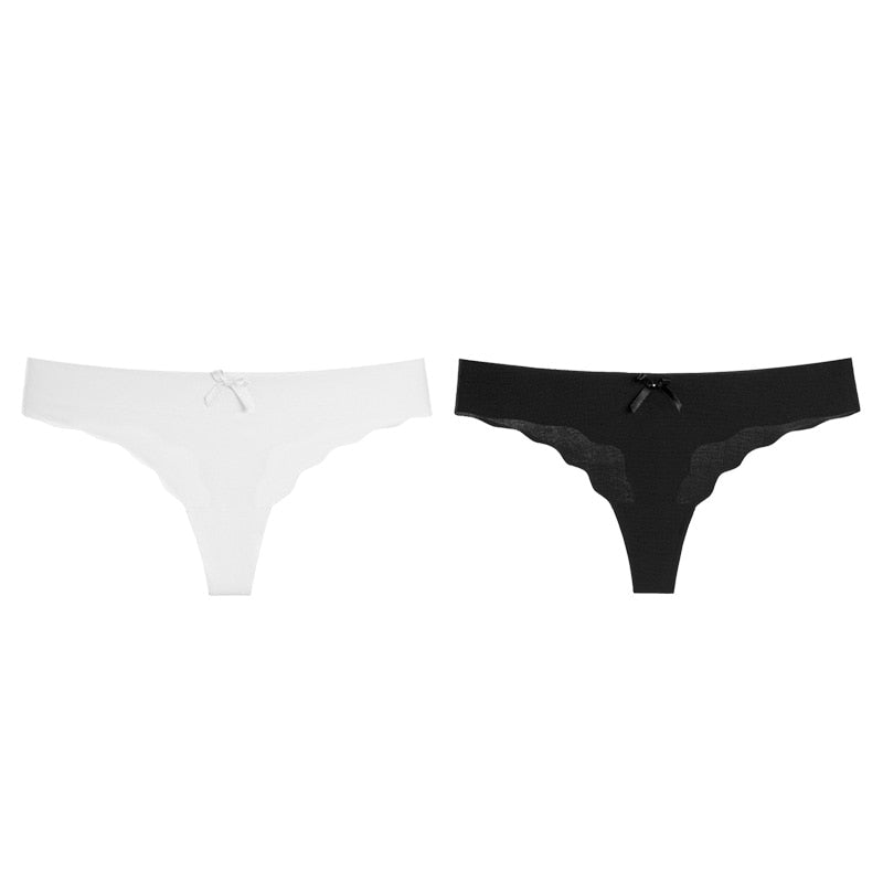 Women's Thongs G-string Underwear Seamless Invisible Panties For Ladies Fashion Ruffle T-back Underpants The Clothing Company Sydney