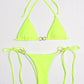 Ring Linked Micro Triangle Thong Bikini Set Two Piece Swimwear Sexy Swimsuit Summer Beach Bathing Suit Bikinis The Clothing Company Sydney