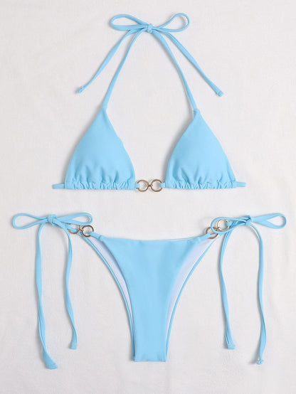 Ring Linked Micro Triangle Thong Bikini Set Two Piece Swimwear Sexy Swimsuit Summer Beach Bathing Suit Bikinis The Clothing Company Sydney