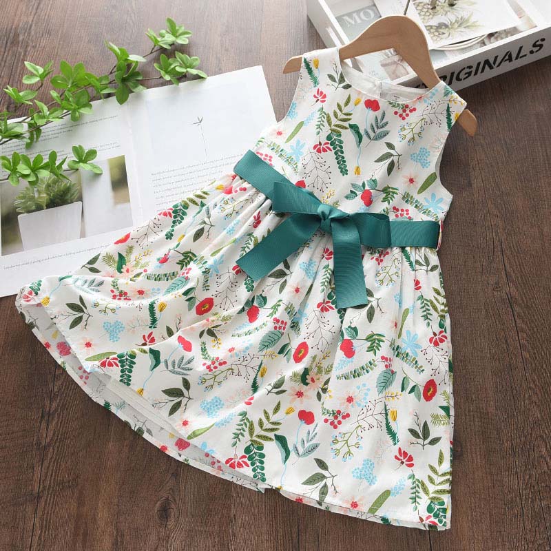 Girls Casual Dresses Fashion Baby Princess Party Vestidos Children Kids Flowers Costumes Floral Dress 3-7Y The Clothing Company Sydney