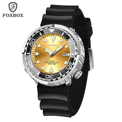Lige Fashion Mens Watches Foxbox Top Brand Luxury 5ATM Sports Waterproof Quartz Date Luminous Watch The Clothing Company Sydney