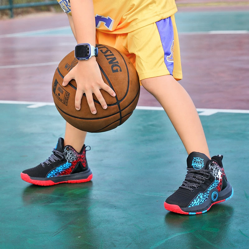 Kids Boys Basketball Shoes Kids Sneakers Non-Slip Sports Girls Basketball Training Tennis Shoes The Clothing Company Sydney