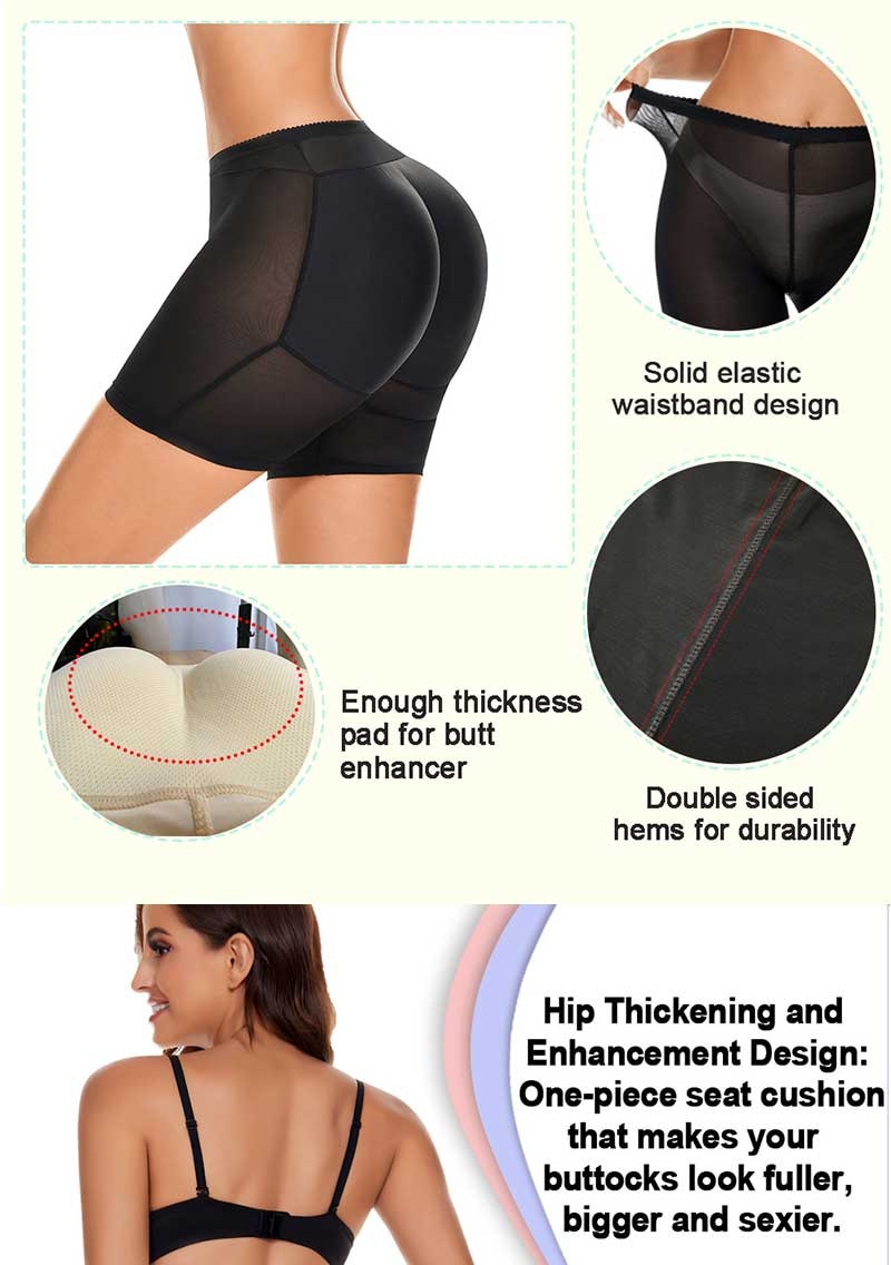 Women's FAKE ASS Butt Lifter&Hip Enhancer Booty Shaper Padded Underwear  Panty UK