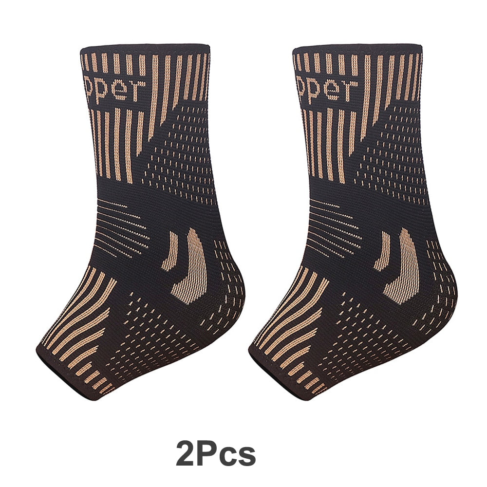 Copper Ankle Brace Infused Compression Sleeve Support for Plantar Fasciitis Sprained Ankle Achilles Tendon Pain Relief Running Ankle Brace The Clothing Company Sydney