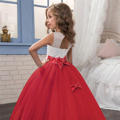 Kid Wedding Dresses for Girls Elegant Flower Princess Long Gown Baby Girl Christmas Dress Size 6 12 14 Years The Clothing Company Sydney