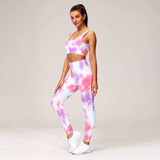Printed 2 Piece Seamless Yoga Set Gym Clothing Workout Tracksuit Gym Set High Waist Sport Outfit Yoga Fitness Suit Activewear The Clothing Company Sydney