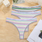 3 Pack Cotton Mix Seamless G-string Colorful Striped Lingerie Panties S-XL Thongs Female Letter Waist Underwear Briefs The Clothing Company Sydney