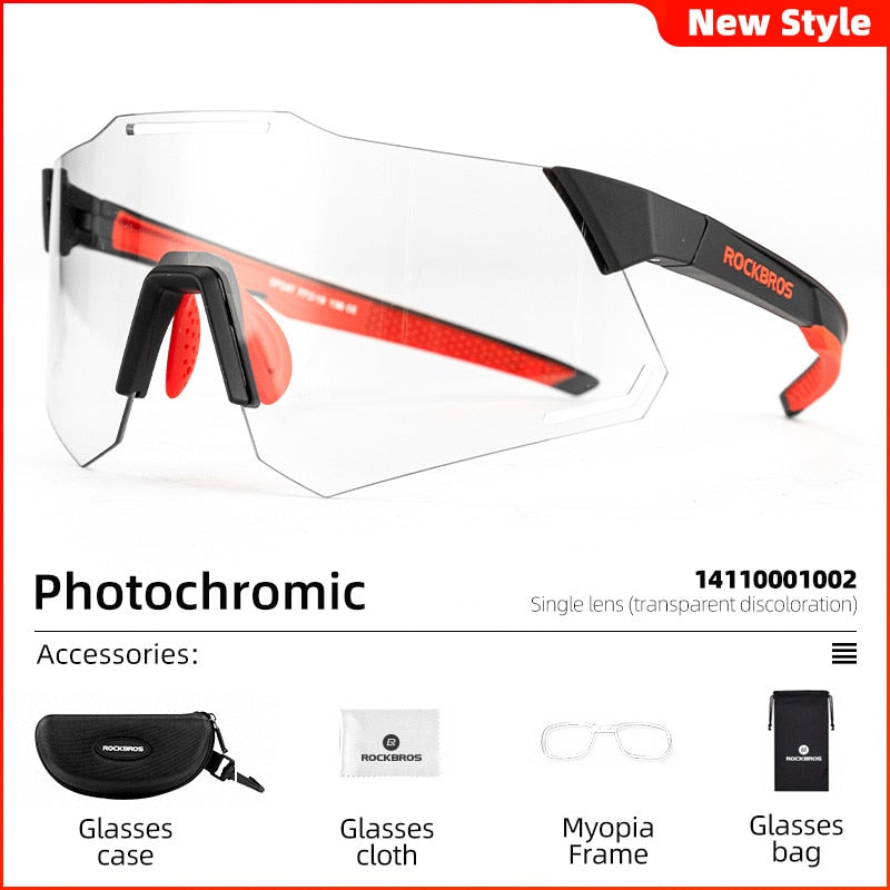Photochromic Cycling Glasses Bike Bicycle Glasses Sports Men's Women's Sunglasses MTB Road Cycling Eyewear Protection Goggles The Clothing Company Sydney