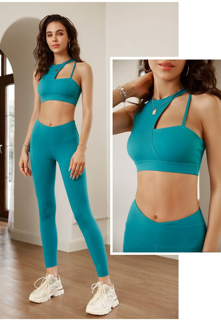 2 Piece Seamless Yoga Set Gym Clothing Workout Clothes for Women Tracksuit Gym Set High Waist Sport Outfit Yoga Fitness Suit The Clothing Company Sydney