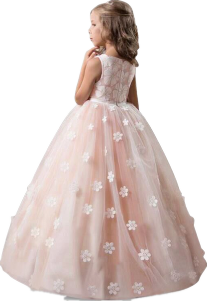 Kid Wedding Dresses for Girls Elegant Flower Princess Long Gown Baby Girl Christmas Dress Size 6 12 14 Years The Clothing Company Sydney