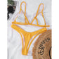 Ribbed High Cut Bikini Female Swimsuit Swimwear Two-piece Bikini set Bather Bathing Suit The Clothing Company Sydney