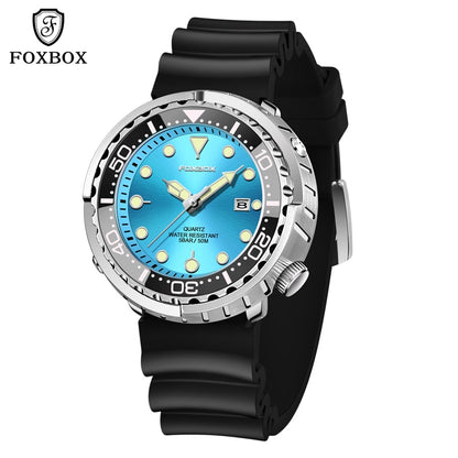 Lige Fashion Mens Watches Foxbox Top Brand Luxury 5ATM Sports Waterproof Quartz Date Luminous Watch The Clothing Company Sydney