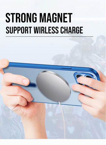 Luxury Plating Clear Magnetic For Magsafe Wireless Charge Case For iPhone 13 12 11 Pro Max X XR XS Plus Soft Silicone Cover The Clothing Company Sydney