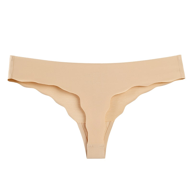Women's Thongs G-string Underwear Seamless Invisible Panties For Ladies Fashion Ruffle T-back Underpants The Clothing Company Sydney