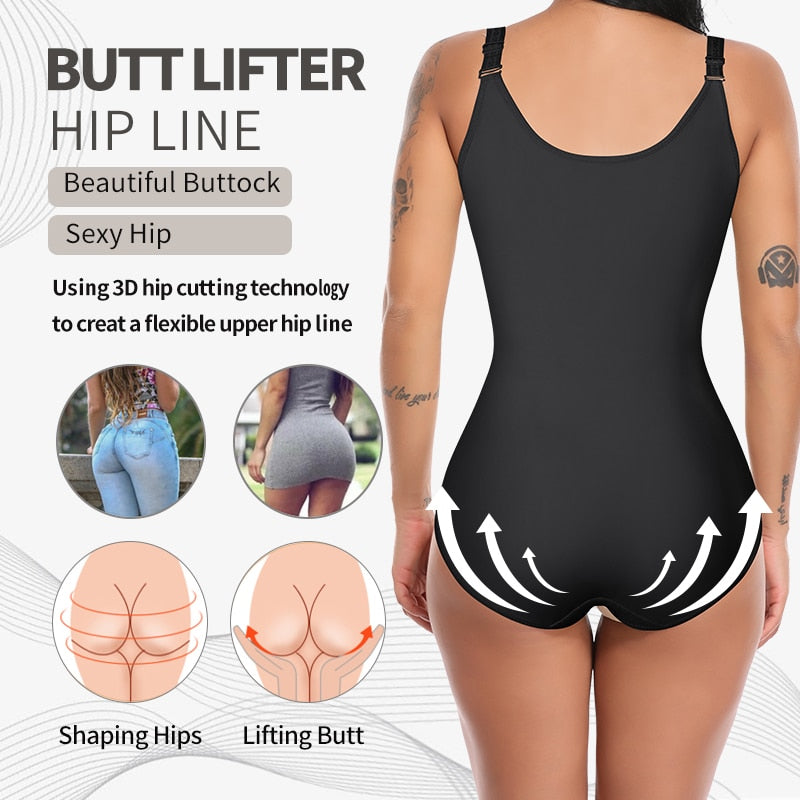 Women Bodysuit Shapewear Smooth Body Briefer Lifter Tummy