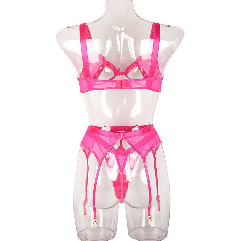 Lace Hollow Out 3 Piece Set Wireless Underwear Sensual Lingerie Set The Clothing Company Sydney