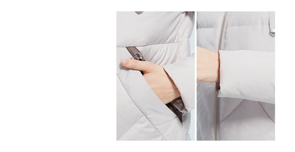 Winter Women Long Cotton Jacket Stand Collar Hooded Warm Windproof Coat Pockets Zipper Parka The Clothing Company Sydney