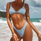 Ribbed High Cut Bikini Female Swimsuit Swimwear Two-piece Bikini set Bather Bathing Suit The Clothing Company Sydney