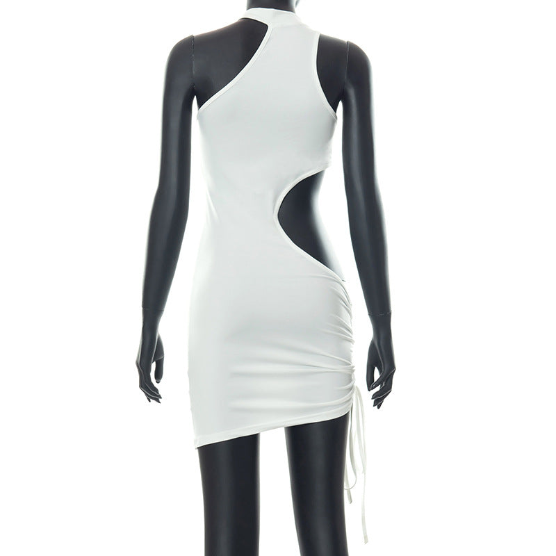 Irregular Cut Out Mini Bodycon Dress Summer Going Out Club Wear Outfits White Black Dresses The Clothing Company Sydney