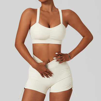 2 Piece Women's Yoga Set Workout Shirts Sport Pants Bra Gym Suits Fitness Shorts Crop Top High Waist Running Leggings Sports Sets The Clothing Company Sydney