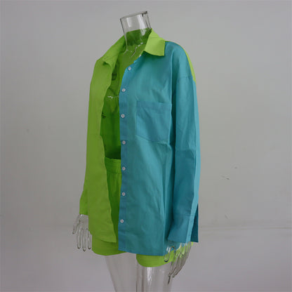 Women's Tracksuits Shirt With Mini Shorts Cotton Two Pieces Sets Fashion Clothing Outfits Blouse Set The Clothing Company Sydney