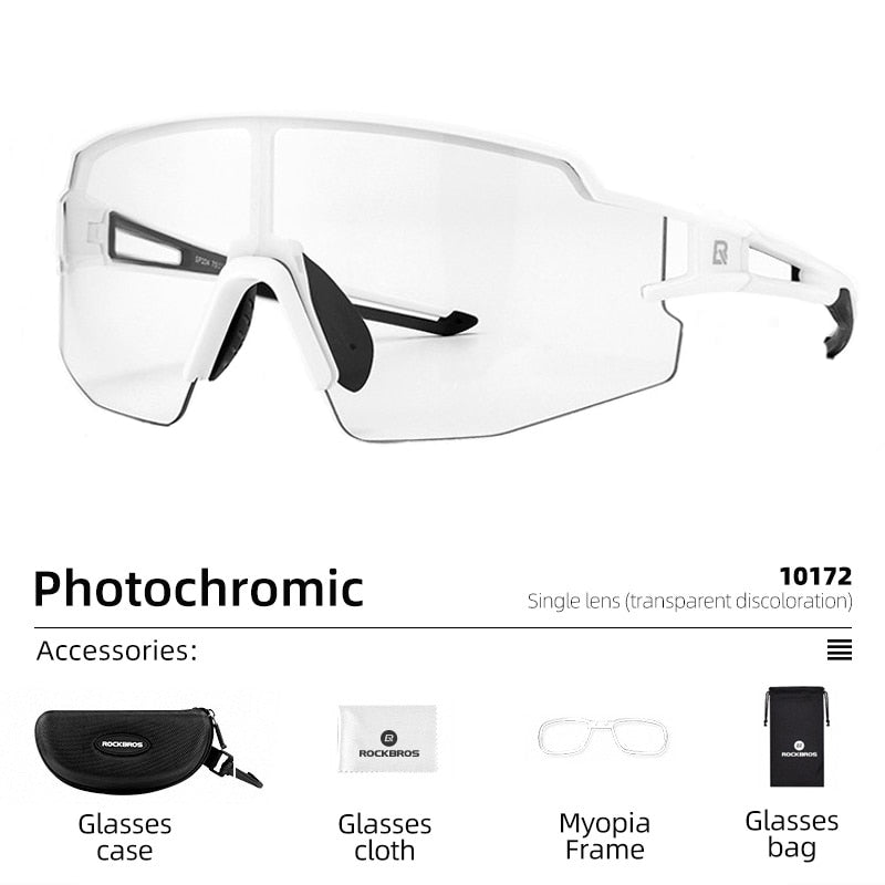 Photochromic Cycling Glasses Bike Bicycle Glasses Sports Men's Women's Sunglasses MTB Road Cycling Eyewear Protection Goggles The Clothing Company Sydney