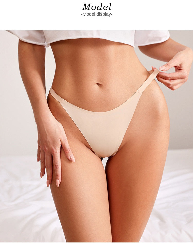 Sport Seamless Brief Ladies Panties Underwear T Back Thongs for