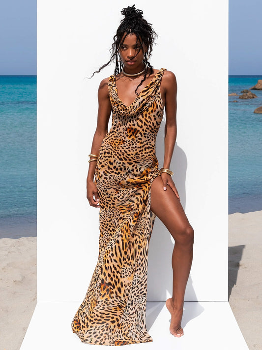 Maxi Dress Fashion Backless Cover Ups Chiffon Sundress Beachwear Long Beach Dress Summer Outfits Bodycon Dress The Clothing Company Sydney