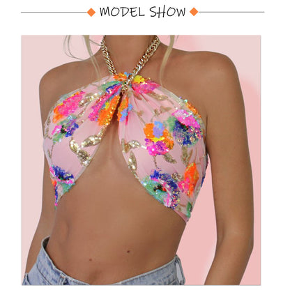 Sequin Backless Slip Mini Chain Straps Short Tulle Cocktail Summer Party Night Lush Prom Dress The Clothing Company Sydney